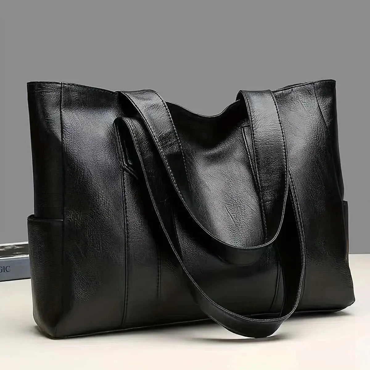 Sac à bandoulière vintage de grande capacité